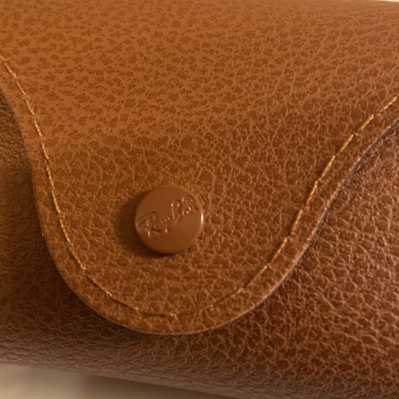 Ray Ban Original Logo Light Brown Eyewear Case Only New. - Picture 5 of 5